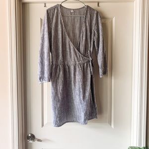 Old Navy Striped Wrap Dress